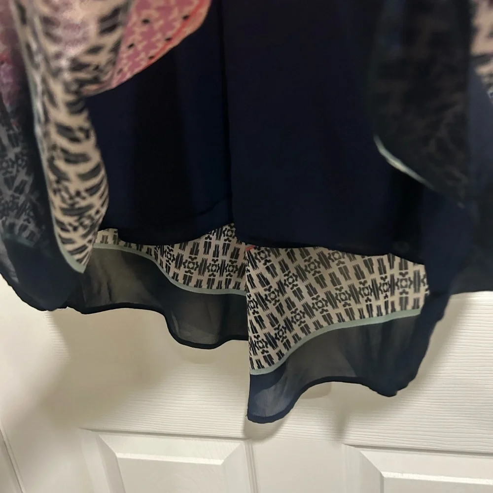NWT DR2 Colorful Patterned Blouse Top Sz. XL New - Picture 7 of 8